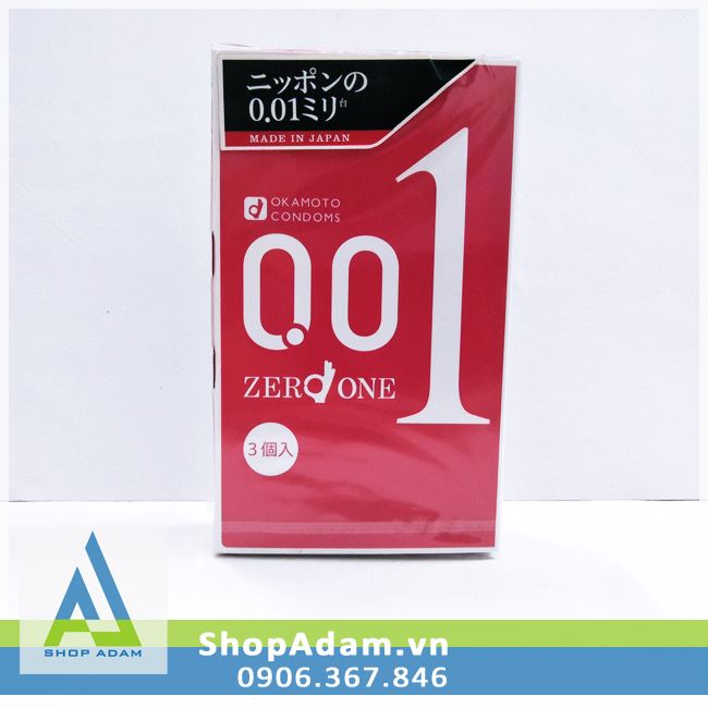 Bao cao su siêu mỏng Okamoto 0.01 Zero One